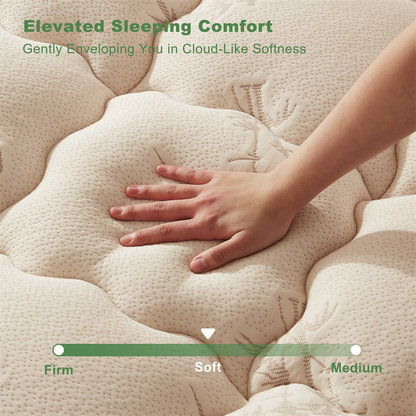 🌈 Bamboo Cooling Mattress Topper Back Pain Relieve