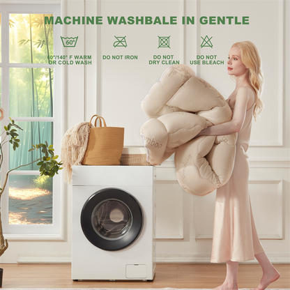 🌈 Bamboo Cooling Mattress Topper Back Pain Relieve